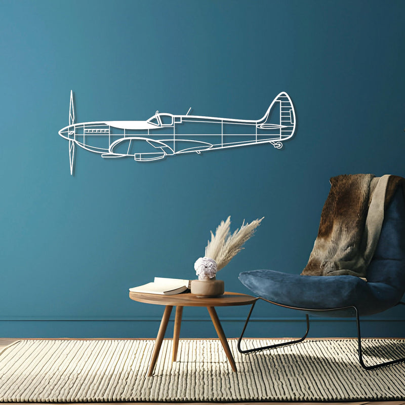 Spitfire MK IX Metal Aircraft Wall Art - NCP0131