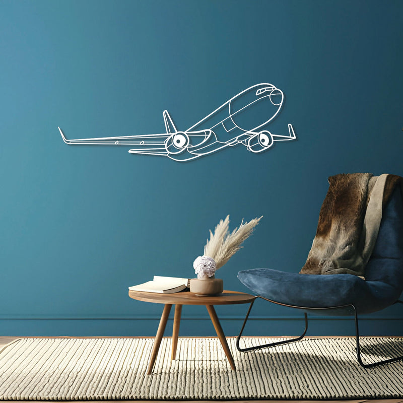 767-300F Angle Metal Aircraft Wall Art - NCP0360