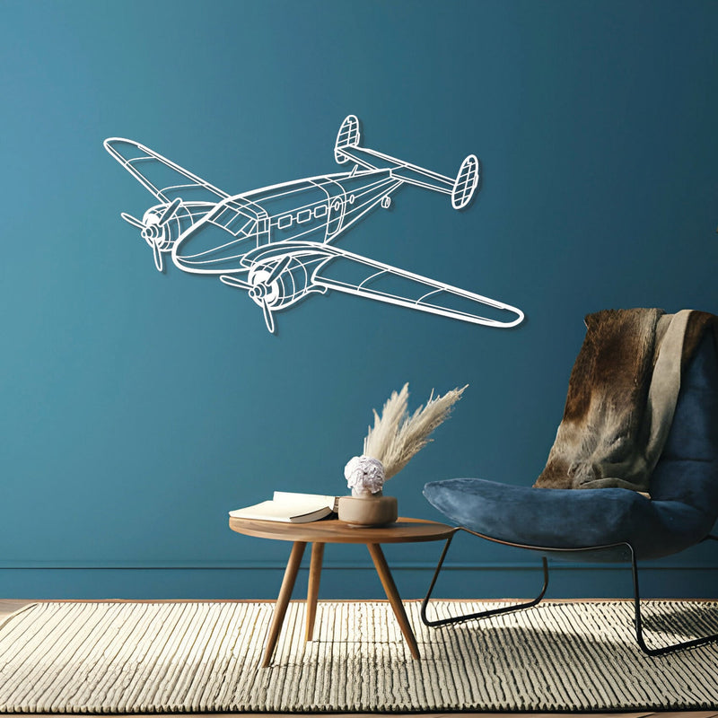 Model 18 Angle Metal Aircraft Wall Art - NCP0289