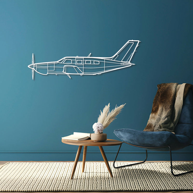 PA-46-350P Malibu Mirage Metal Aircraft Wall Art - NCP0241