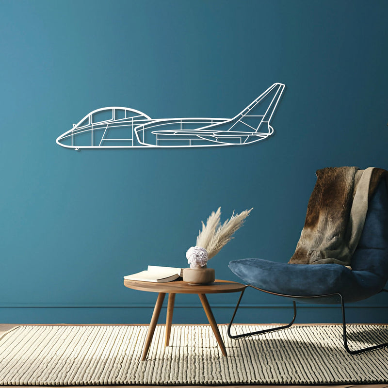 F7U-3 Cutlass Metal Aircraft Wall Art - NCP0325