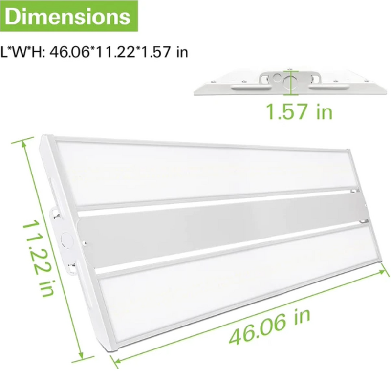 ✨Leo Series LED Linear High Bay Light, 120-277V, 5000K, UL Listed