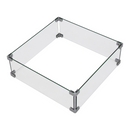 Ashton Fire Pit Tempered Clear Glass Wind Screen
