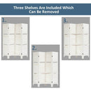 4 Panel Folding Room Divider Screen with 3 Display Shelves by LJGDeals