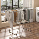 2-Tier Laundry Drying Rack Folding Cloth Rack with Aluminum Frame by LJGDeals