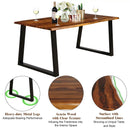 Rectangular Acacia Wood Dining Table by LJGDeals
