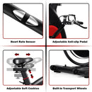 Stationary Exercise Bike Silent Belt with 20LBS Flywheel by LJGDeals