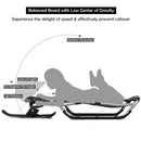 Snow Racer Sled with Textured Grip Handles and Mesh Seat by LJGDeals