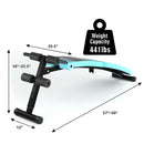 Abdominal Twister Trainer with Adjustable Height Exercise Bench by LJGDeals