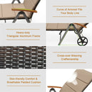 Outdoor Chaise Lounge Chair Rattan Lounger Recliner Chair by LJGDeals