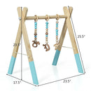 Portable 3 Wooden Newborn Baby Exercise Activity Gym Teething Toys Hanging Bar by LJGDeals