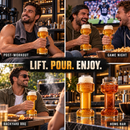 The Wine Savant 2-Set, Dumbbell Beer & Whiskey Glasses, Giant Lifting Beers 26oz Glass