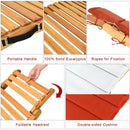 Folding Patio Lounge Chair with Double-Sided Cushioned Seat by DirectDeals