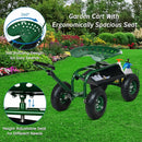 Heavy Duty Garden Cart with Tool Tray and 360 Swivel Seat by LJGDeals