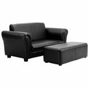 Soft Kids Double Sofa with Ottoman by LJGDeals