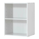 2-Layer Multifunctional Furniture Display Cabinet with Large Capacity Storage Space-White by LJGDeals