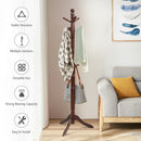 Entryway Height Adjustable Coat Stand with 9 Hooks by LJGDeals