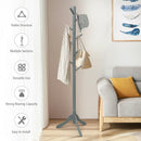 Adjustable Wooden Tree Coat Rack with 8 Hooks by LJGDeals