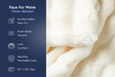 Faux Fur Wave Throw Blanket