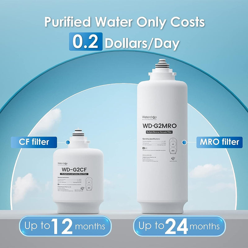 Waterdrop G2 Reverse Osmosis System for Home