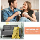 55 Inch Modern Loveseat Sofa with Cloth Cushion-Gray by LJGDeals