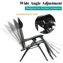 Folding Rattan Zero Gravity Lounge Chair with Removable Head Pillow by LJGDeals