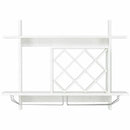 Wall Mount Wine Rack Organizer with Glass Holder Storage Shelf by LJGDeals