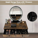 Industrial Makeup Dressing Table with 3 Lighting Modes by LJGDeals