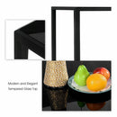 5 Pieces Metal Frame and Glass Tabletop Dining Set by LJGDeals