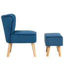 Modern Accent Chair Ottoman Set with Footstool by LJGDeals