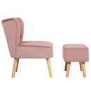 Modern Accent Chair Ottoman Set with Footstool by LJGDeals