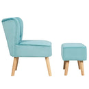 Modern Accent Chair Ottoman Set with Footstool by LJGDeals