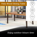 Rectangular Acacia Wood Rustic Dining Furniture Table by LJGDeals