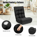 4-Position Adjustable Floor Chair Folding Lazy Sofa by LJGDeals