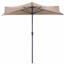 9Ft Patio Bistro Half Round Umbrella by LJGDeals
