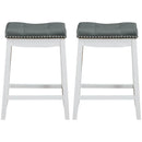 Set of 2 24-Inch Height Backless Counter Stool with Footrest by LJGDeals