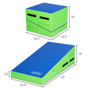 Folding Wedge Exercise Gymnastics Mat with Handles by LJGDeals