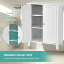2-Door Bathroom Floor Storage Cabinet Space Saver Organizer by LJGDeals
