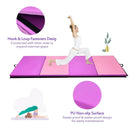 4 Feet x 10 Feet Thick Folding Panel Gymnastics Mat-Pink & Purple by LJGDeals