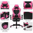 PU Leather Gaming Chair with USB Massage by LJGDeals