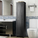 Linen Tower Bathroom Storage Cabinet Tall Slim Side Organizer with Shelf by LJGDeals