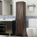Linen Tower Bathroom Storage Cabinet Tall Slim Side Organizer with Shelf by LJGDeals