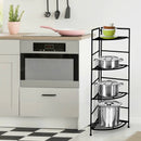 4 Tier Folding Metal Shelf Plant Stand Storage Open Shelf Corner Display Rack by DirectDeals