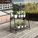 2-tier Patio Metal Plant Stand by LJGDeals
