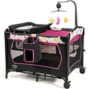 3-in-1 Convertible Portable Baby Playard with Music Box and Wheel and Brakes by LJGDeals