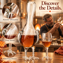Cock - Chicken Decanter 500ml Whiskey and Wine Decanter Set