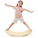 Wooden Wobble Balance Board Kids with Felt Layer-Natural by LJGDeals