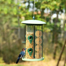 3-in-1 Metal Hanging Wild Bird Feeder with 4 Feeding Ports and Perches by LJGDeals