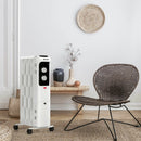 1500W Oil Filled Portable Radiator Space Heater with Adjustable Thermostat by LJGDeals