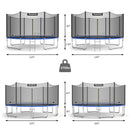12/14 Feet Trampoline Bounce Jump Combo with Spring Pad-14' by LJGDeals